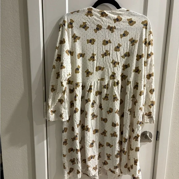 Vintage Honors Intimates Bear Bows Nightgown Large - Picture 8 of 10